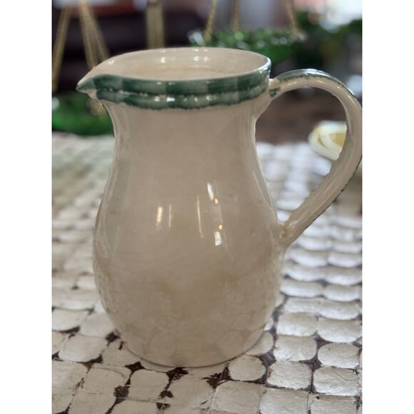 Vintage Himark Italian Hand painted pitcher peaches made in Italy - Picture 3 of 5